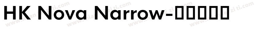 HK Nova Narrow字体转换